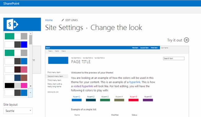 sharepoint site setting